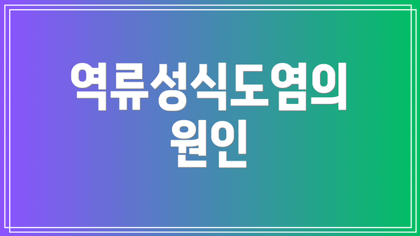 역류성식도염의 원인