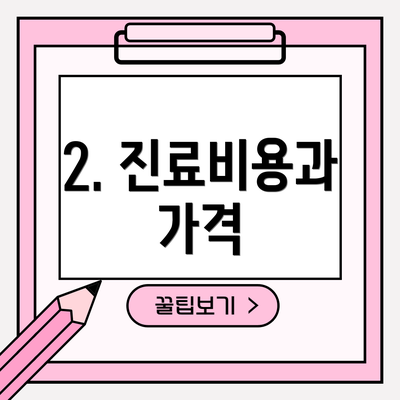 2. 진료비용과 가격