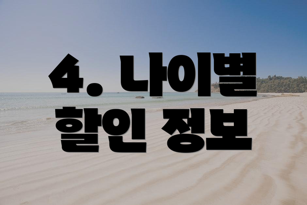 4. 나이별 할인 정보