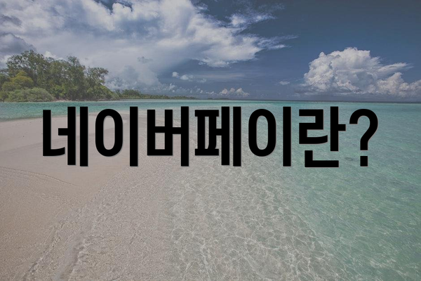 네이버페이란?