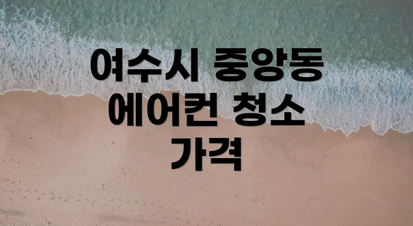 여수시 중앙동 에어컨 청소 가격