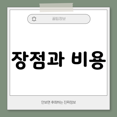 장점과 비용