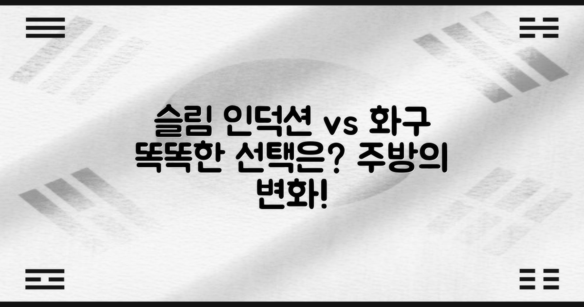 슬림 인덕션 vs 화구형